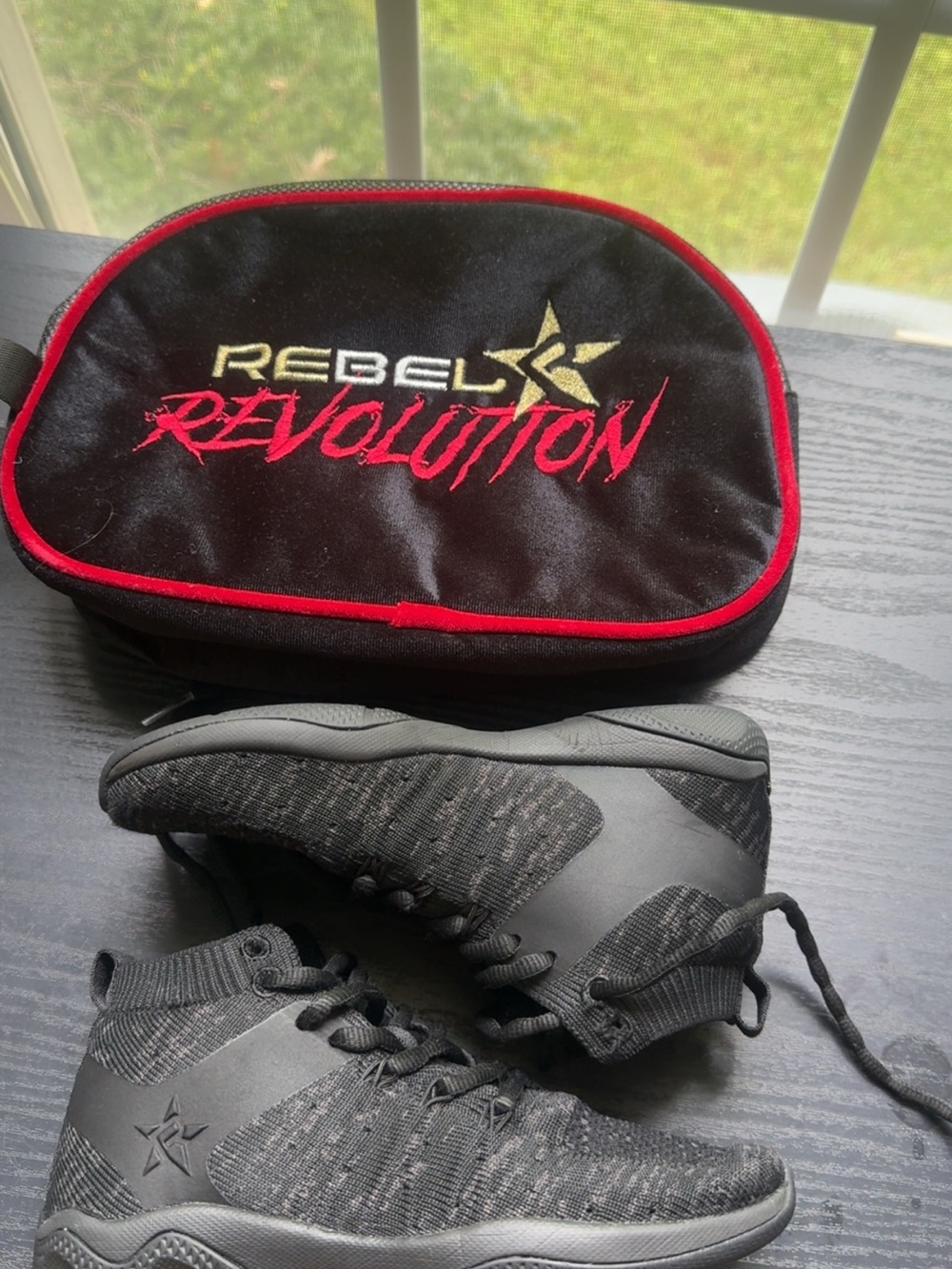 Rebel Revolution Black Cheer Shoes Size Y2
